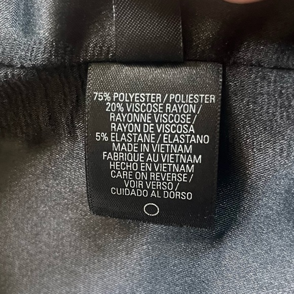 CHARCOAL TAHARI DRESS W/ BEAUTIFUL NECKLACE DETAIL - Picture 12 of 12